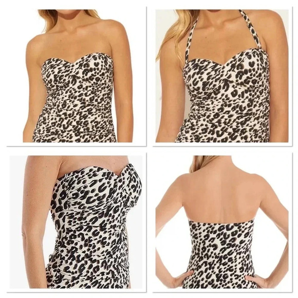Bleu Rod Beattie Bandeau Tankini Cheetah - Picture 2 of 13